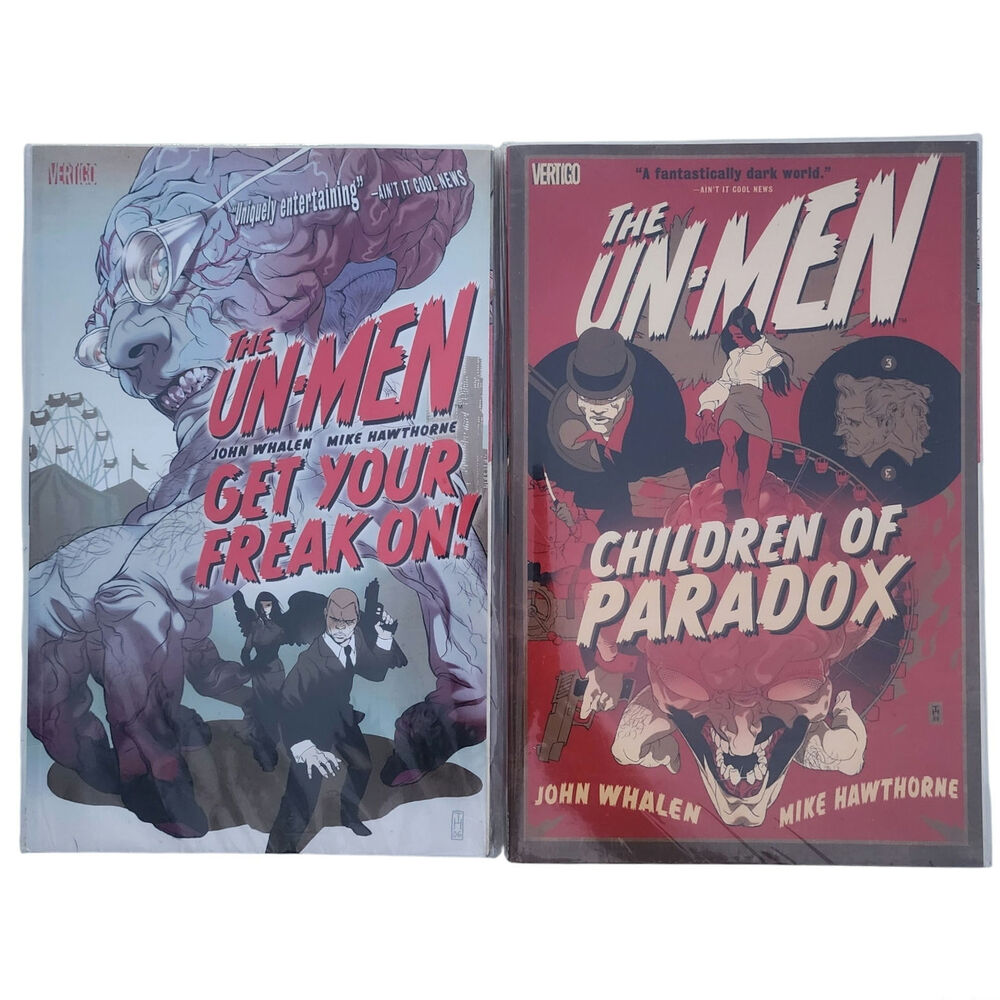 The Un-Men Vertigo - 2 TPB Graphic Novels Get Your Freak On Children of Paradox